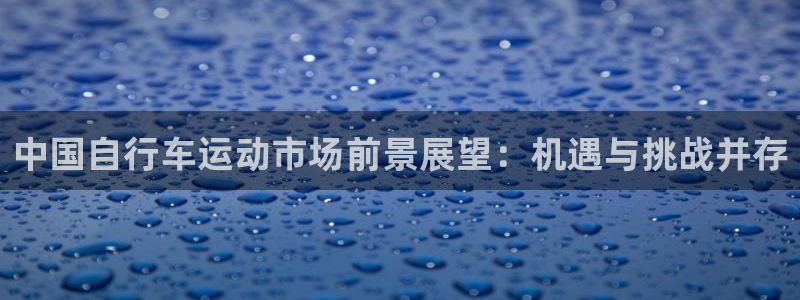 凯时尊龙官网|中国自行车运动市场前景展望:机遇与挑战并存(图1) 凯时尊龙官网