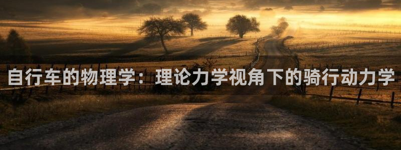 凯时尊龙官网|自行车的物理学:理论力学视角下的骑行动力学(图1) 凯时尊龙官网