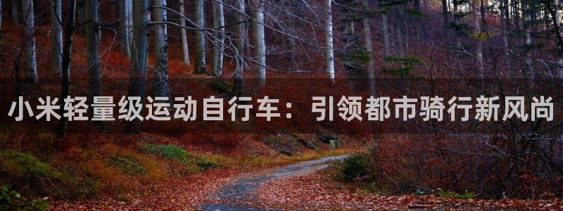 凯时尊龙最新网站|小米轻量级运动自行车:引领都市骑行新风尚(图1) 凯时尊龙最新网站